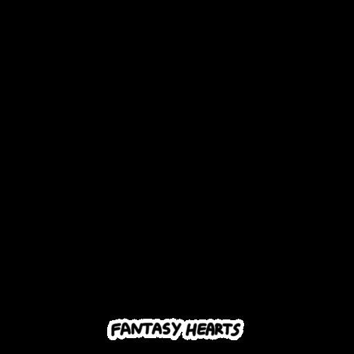 Стикер 16 Fantasy Hearts