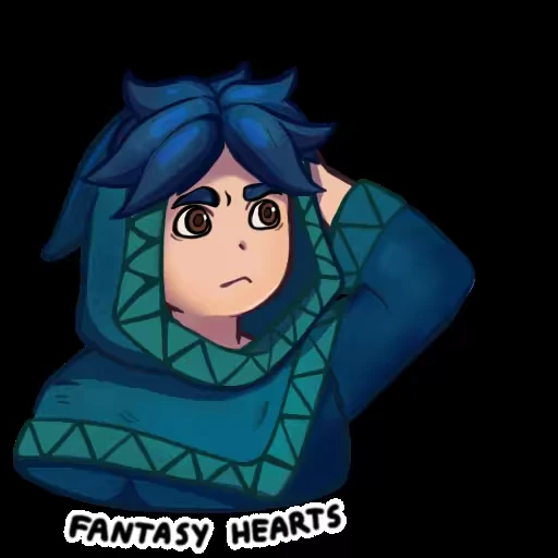 Стикер 21 Fantasy Hearts