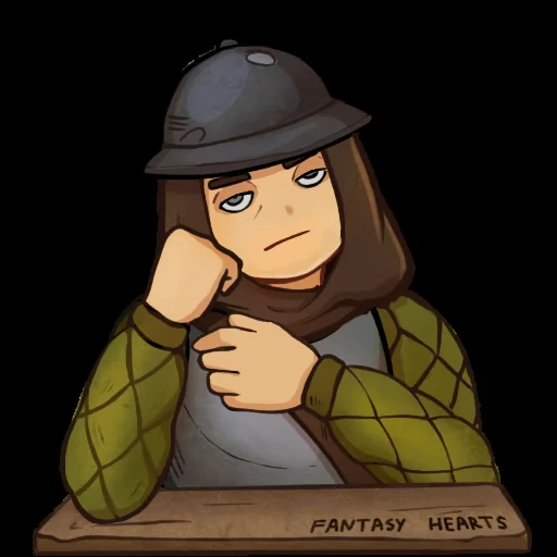 Стикер 25 Fantasy Hearts