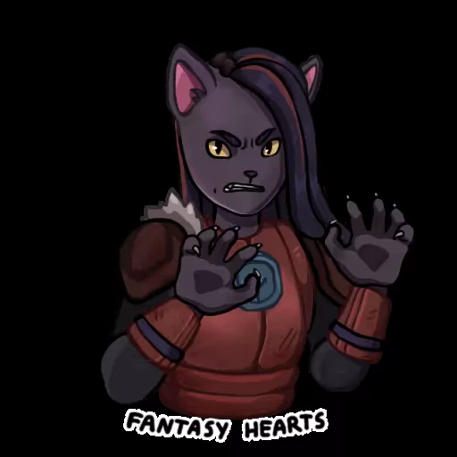 Стикер 19 Fantasy Hearts