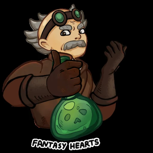 Стикер 3 Fantasy Hearts