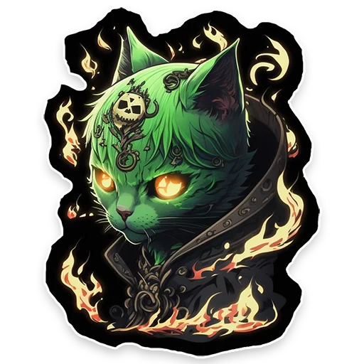 🐱 Стикер «Фэнтези» для Telegram