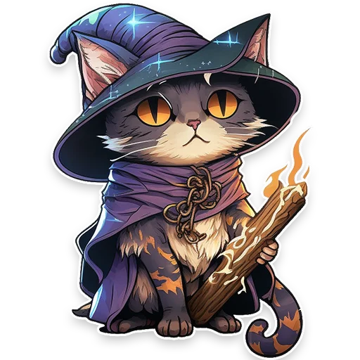 🐱 Стикер «Фэнтези» для Telegram