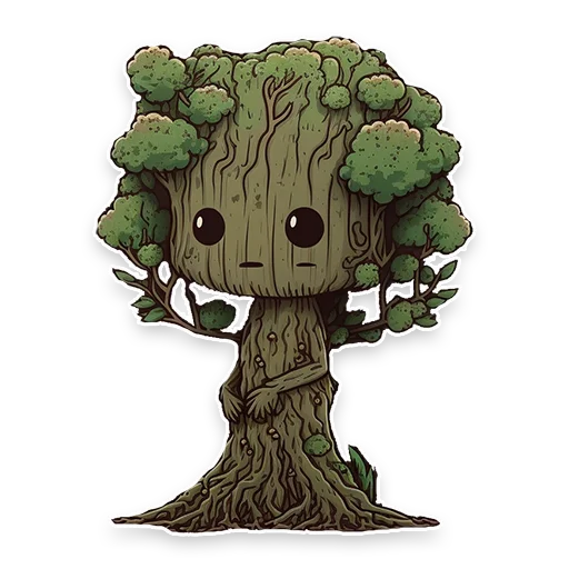 🌳 Стикер «Фэнтези» для Telegram