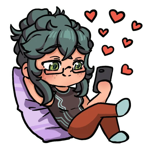 😍 Стикер «Фанни» для Telegram