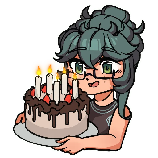 🎂 Стикер «Фанни» для Telegram