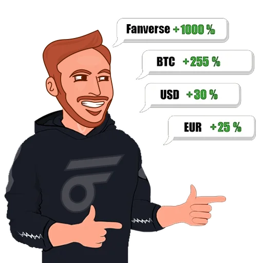 🤑 Стикер «Fanverse» для Telegram
