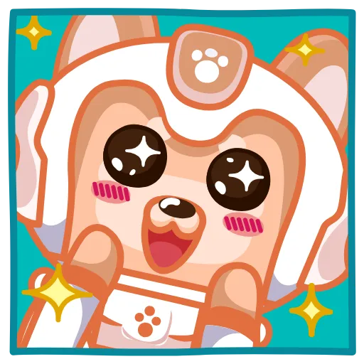 😍 Стикер «DOGGY HERO» для Telegram