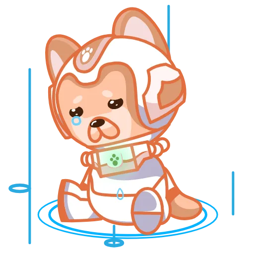 😭 Стикер «DOGGY HERO» для Telegram