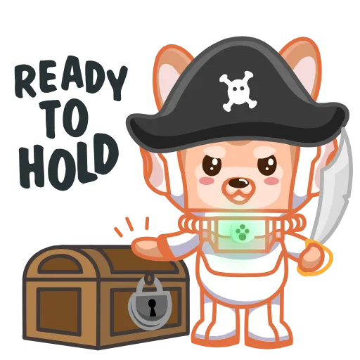 🏴‍☠️ Стикер «DOGGY HERO» для Telegram