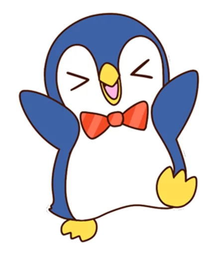 😆 Стикер «Fashionable penguin» для Telegram