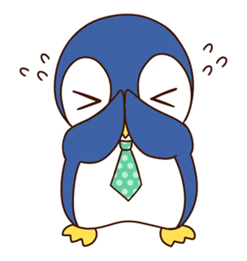 🙇 Стикер «Fashionable penguin» для Telegram