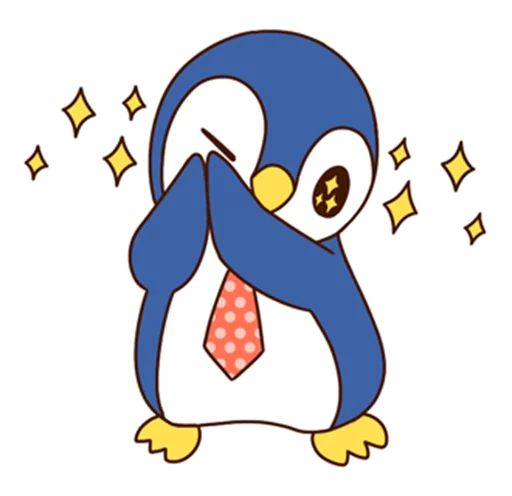 😉 Стикер «Fashionable penguin» для Telegram
