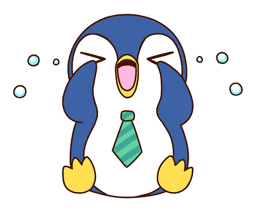 😢 Стикер «Fashionable penguin» для Telegram