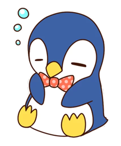😴 Стикер «Fashionable penguin» для Telegram