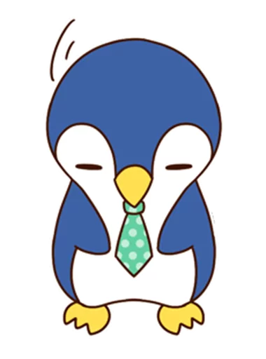 😑 Стикер «Fashionable penguin» для Telegram