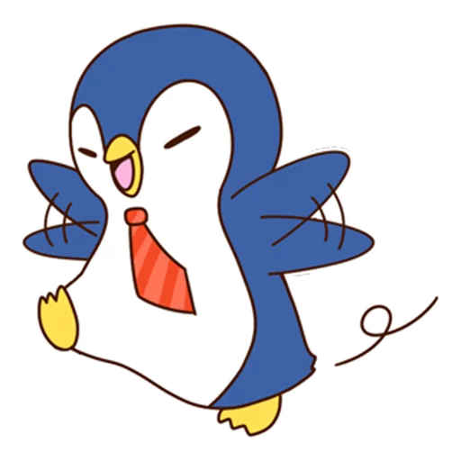 😁 Стикер «Fashionable penguin» для Telegram