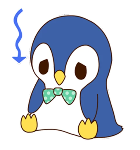 😞 Стикер «Fashionable penguin» для Telegram