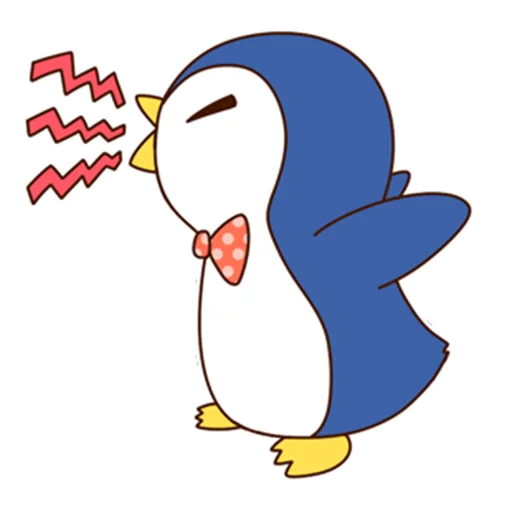 😤 Стикер «Fashionable penguin» для Telegram