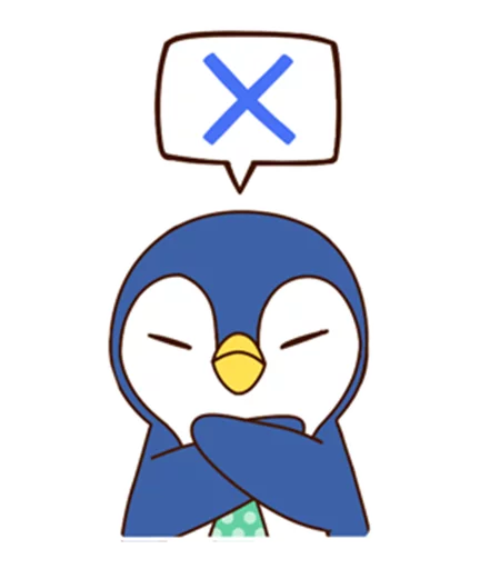 😒 Стикер «Fashionable penguin» для Telegram