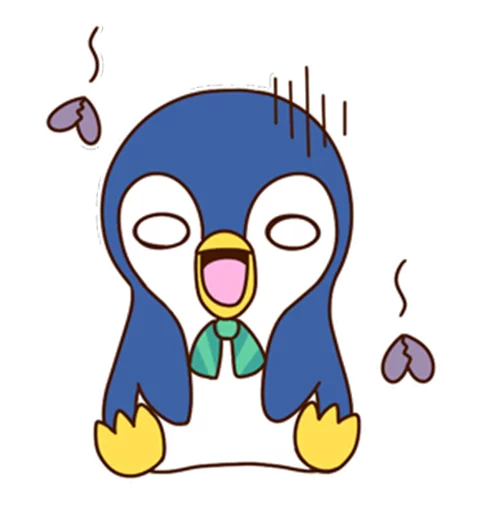 😳 Стикер «Fashionable penguin» для Telegram