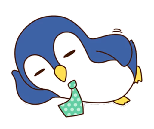 😕 Стикер «Fashionable penguin» для Telegram