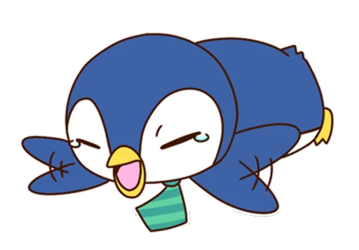 😥 Стикер «Fashionable penguin» для Telegram