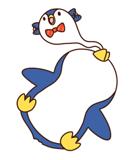💀 Стикер «Fashionable penguin» для Telegram