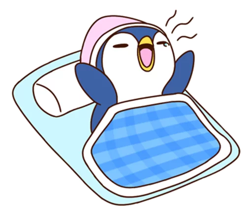 ☀ Стикер «Fashionable penguin» для Telegram