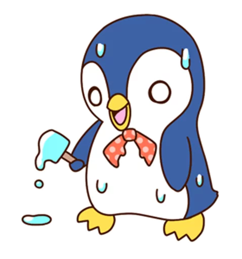 😥 Стикер «Fashionable penguin» для Telegram