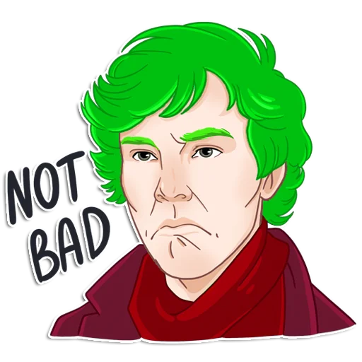 👍 Стикер «Модный Шерлок» для Telegram