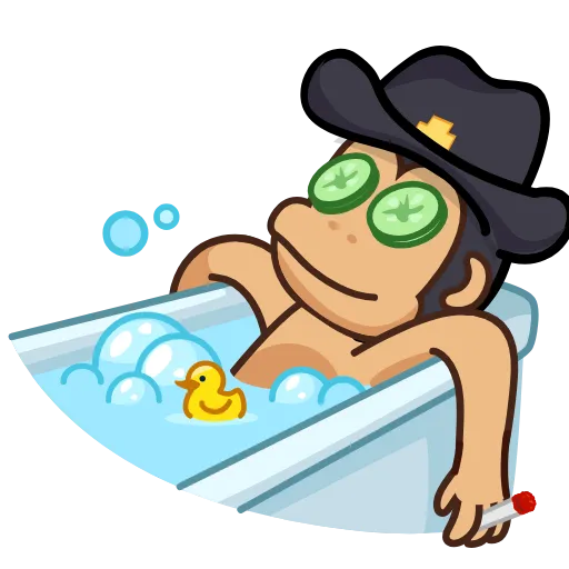 🛁 Стикер «Fastdagod» для Telegram