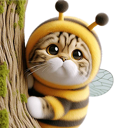 😶 Стикер «Котик БиБи» для Telegram