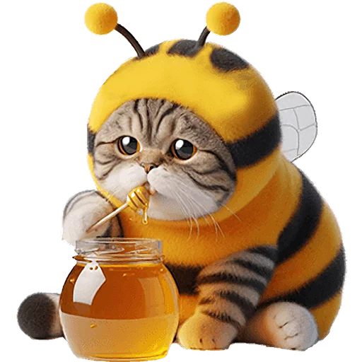 🍯 Стикер «Котик БиБи» для Telegram