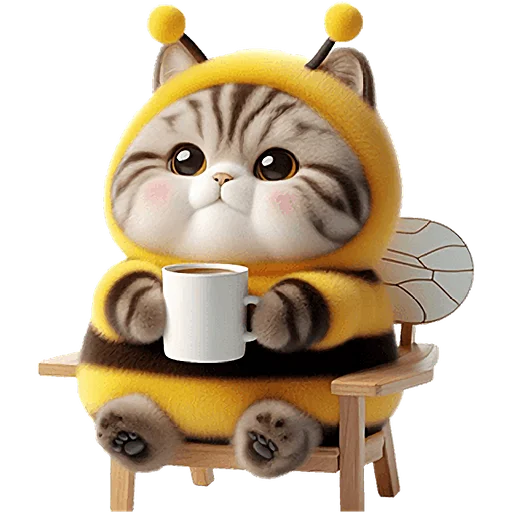 🫖 Стикер «Котик БиБи» для Telegram