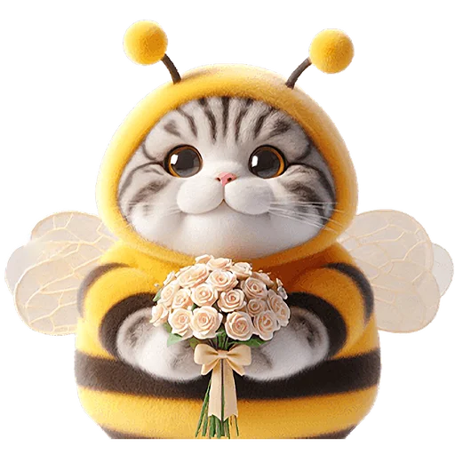 💐 Стикер «Котик БиБи» для Telegram