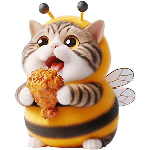 😋 Стикер «Котик БиБи» для Telegram