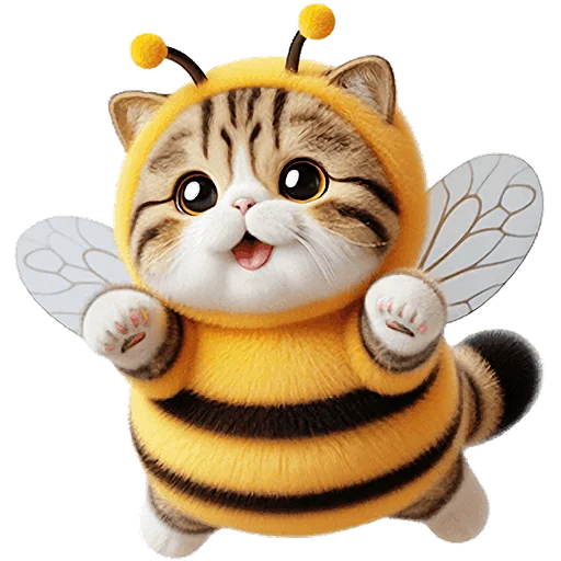 🥹 Стикер «Котик БиБи» для Telegram