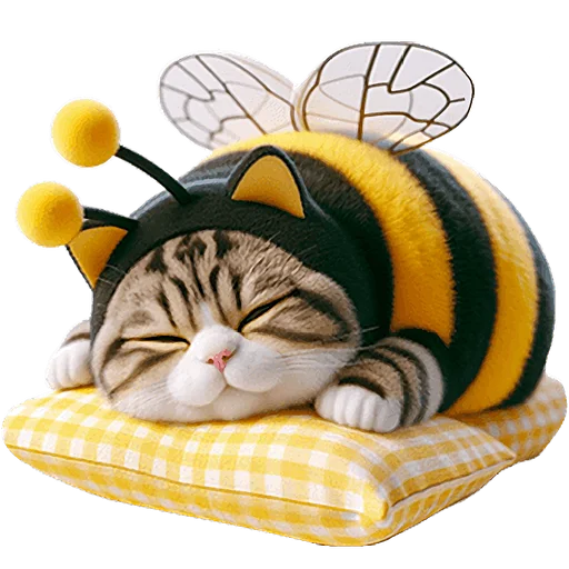 😴 Стикер «Котик БиБи» для Telegram