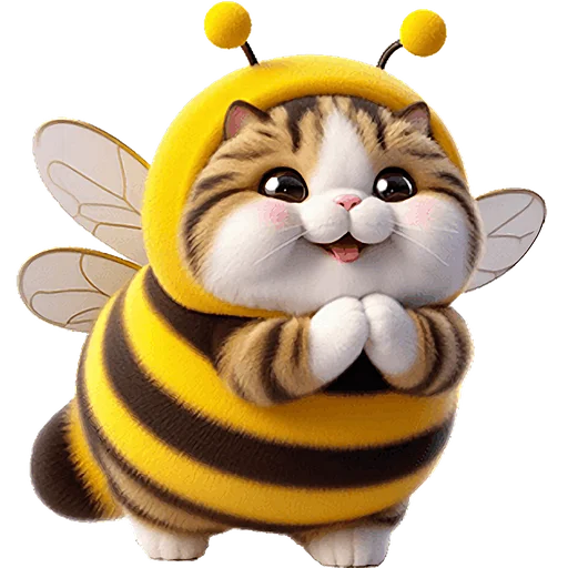 🥺 Стикер «Котик БиБи» для Telegram