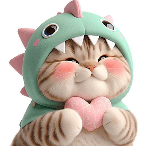 🫶 Стикер «Дино котики» для Telegram