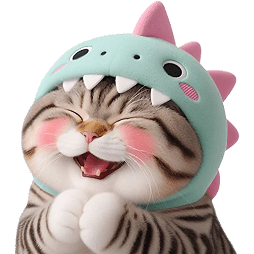 😆 Стикер «Дино котики» для Telegram