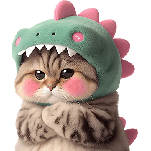 😒 Стикер «Дино котики» для Telegram