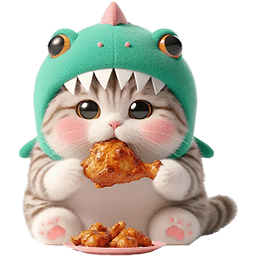 😋 Стикер «Дино котики» для Telegram