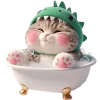 🚿 Эмодзи «Дино котики» для Telegram