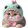 😭 Эмодзи «Дино котики» для Telegram