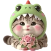 💐 Эмодзи «Дино котики» для Telegram