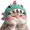 😏 Эмодзи «Дино котики» для Telegram