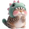 🤗 Эмодзи «Дино котики» для Telegram