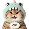 👌 Эмодзи «Дино котики» для Telegram
